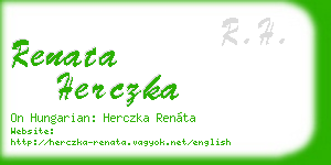 renata herczka business card